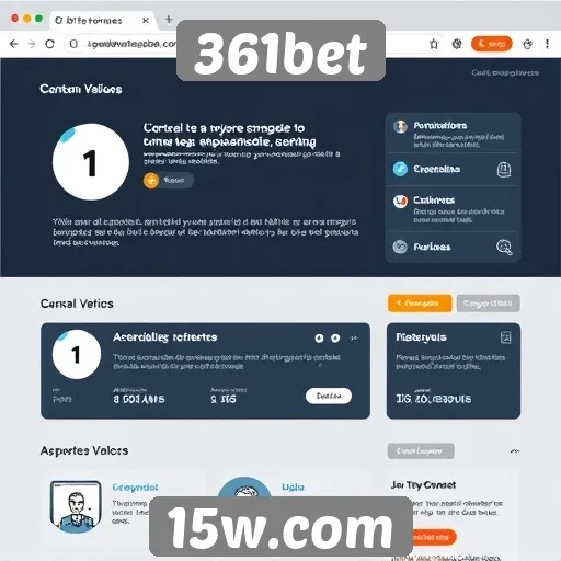 Análise da interface do usuário no site 361bet